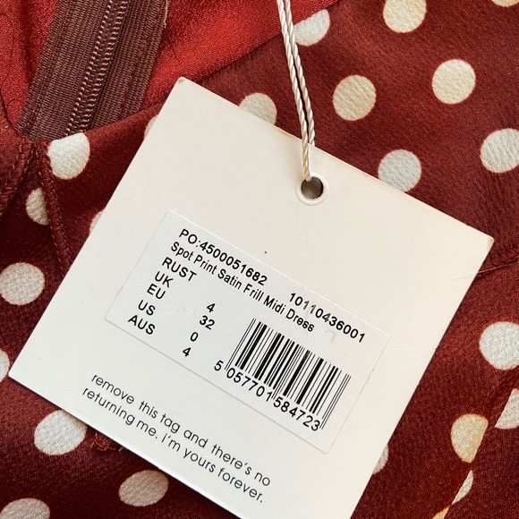 Missguided Satin Frill Midi Dress - Picture 5 of 5